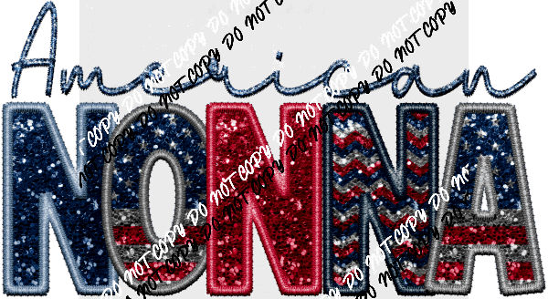 American Female Family Titles - DTF Transfer (See Title Options) - We Print U Press DTF Transfers