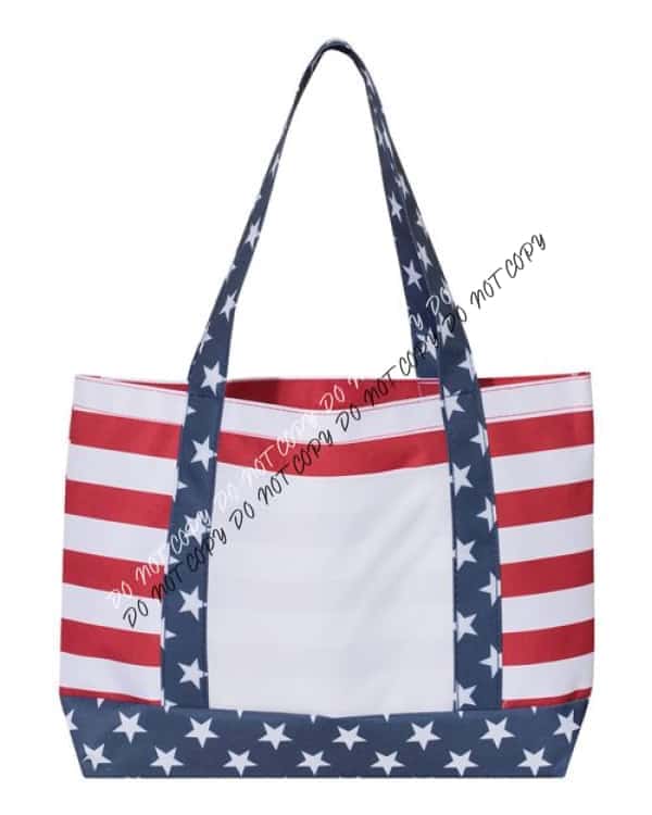 Americana Beach Tote - We Print U Press DTF Transfers