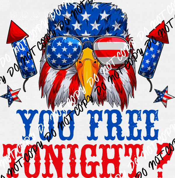 Are You Free Tonight Eagle DTF Transfer - We Print U Press DTF Transfers