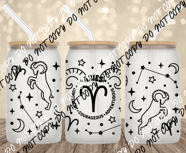 Aries UV Transfer for 16 oz Glass Can - We Print U Press DTF Transfers