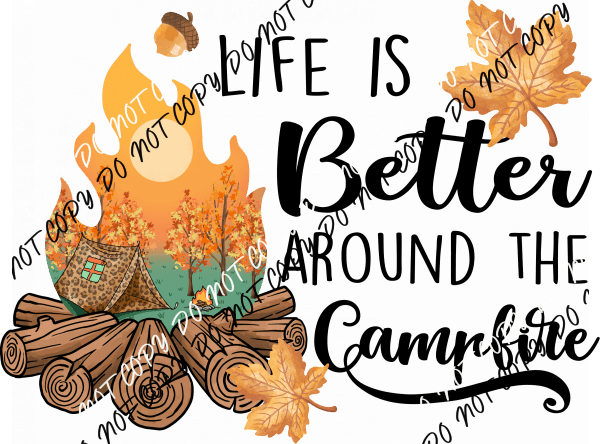 Autumn Camping Vibes DTF Transfer - We Print U Press DTF Transfers