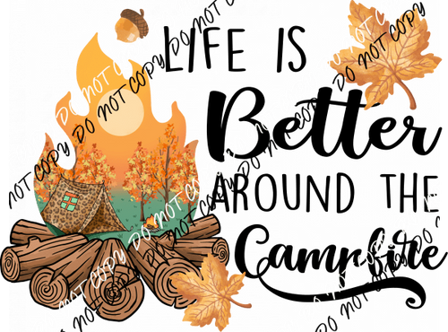 Autumn Camping Vibes DTF Transfer - We Print U Press DTF Transfers