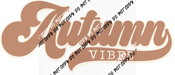 Autumn Vibes Retro DTF Transfer - We Print U Press DTF Transfers