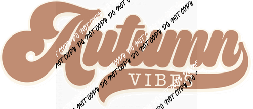 Autumn Vibes Retro DTF Transfer - We Print U Press DTF Transfers