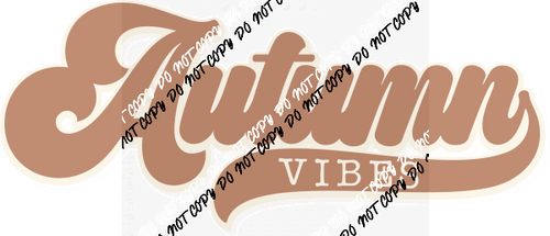 Autumn Vibes Retro DTF Transfer - We Print U Press DTF Transfers
