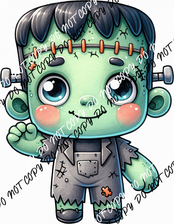 Baby Frankenstein Halloween DTF Transfer - We Print U Press DTF Transfers