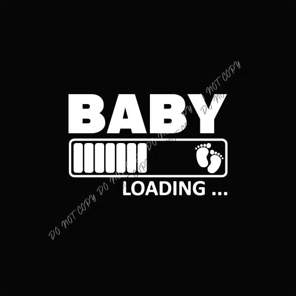 baby loading dtf transfer