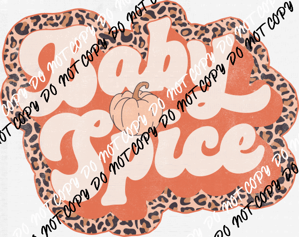 Baby Spice Retro Leopart DTF Transfer - We Print U Press DTF Transfers