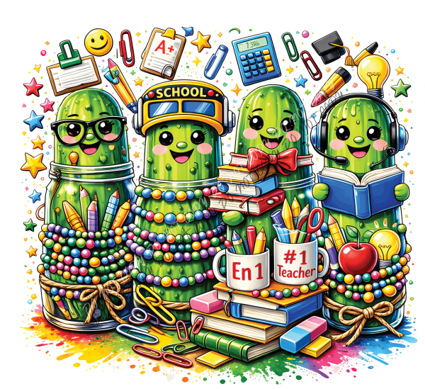 Back to School Pickle Crew DTF Transfer RTP DTF Transfers