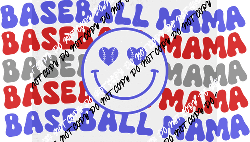 Baseball Mama DTF Transfer - We Print U Press DTF Transfers