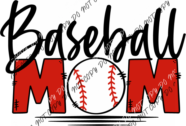 Baseball Mom Ball Dtf Transfer