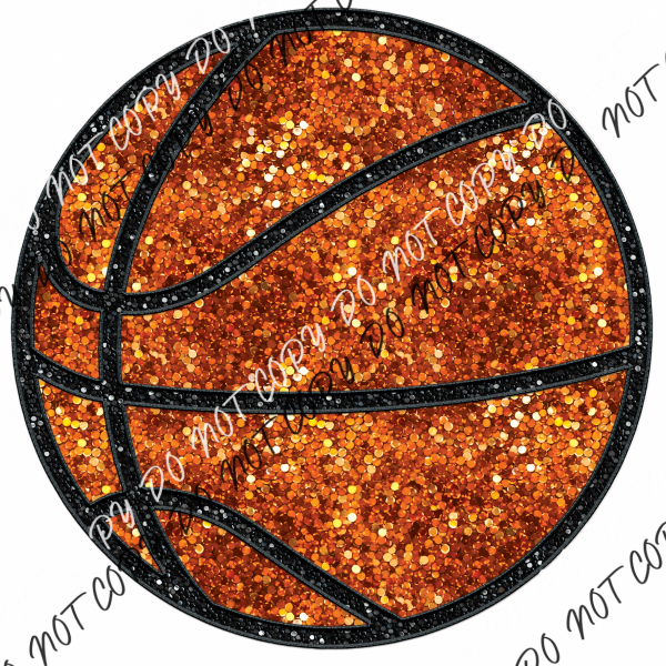 Basketball Faux Sequins Dtf Transfer Transfers