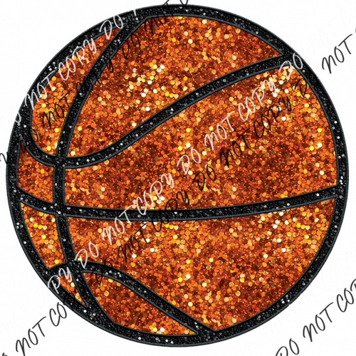 Basketball Faux Sequins Dtf Transfer Transfers