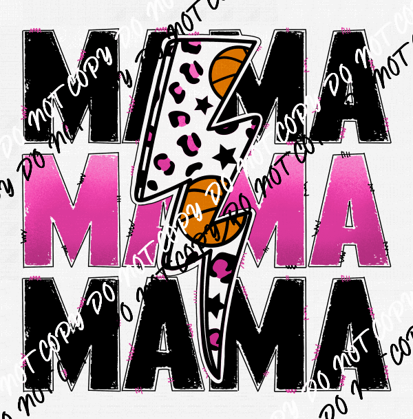 Basketball Mama Pink DTF Transfer - We Print U Press DTF Transfers