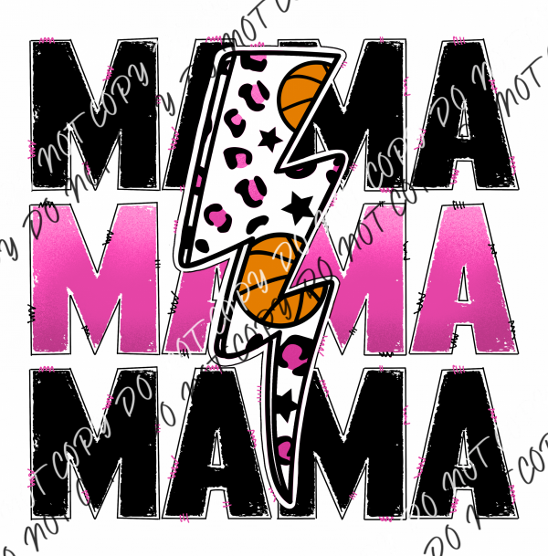 Basketball Mama Pink Dtf Transfer