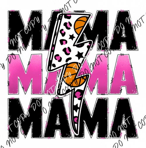 Basketball Mama Pink Dtf Transfer