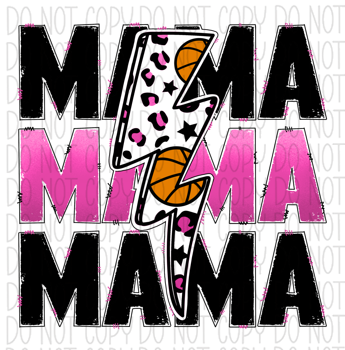 Basketball Mama Pink Dtf Transfer