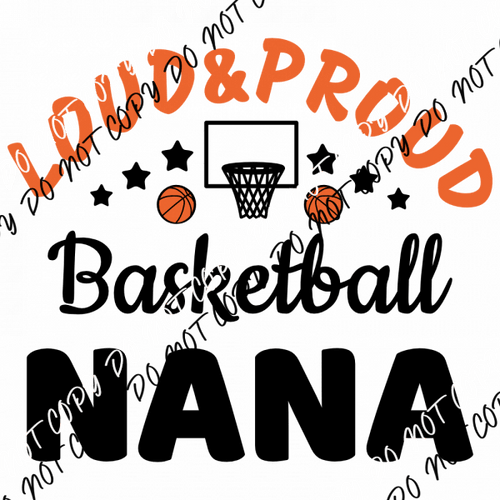 Basketball Nana DTF Transfer - We Print U Press DTF Transfers