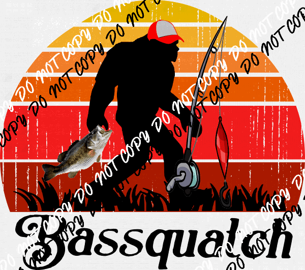 Bassquatch DTF Transfer - We Print U Press DTF Transfers