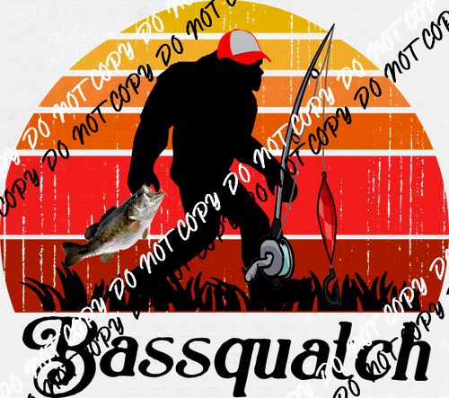 Bassquatch DTF Transfer - We Print U Press DTF Transfers