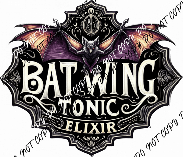 Bat Wing Tonic DTF Transfer - We Print U Press DTF Transfers