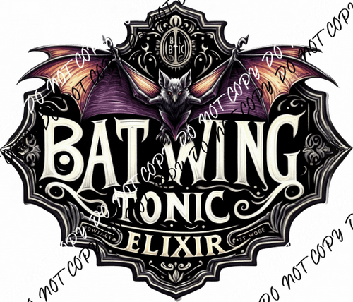 Bat Wing Tonic DTF Transfer - We Print U Press DTF Transfers