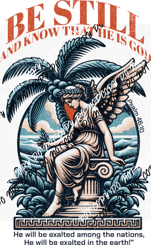 Be Still And Know He Is God DTF Transfer - We Print U Press DTF Transfers