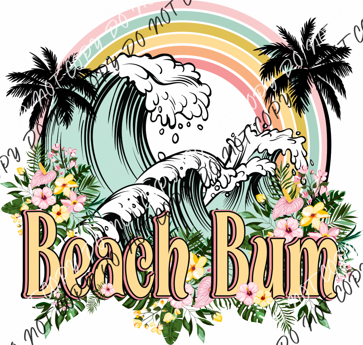 Beach Bum Dtf Transfer