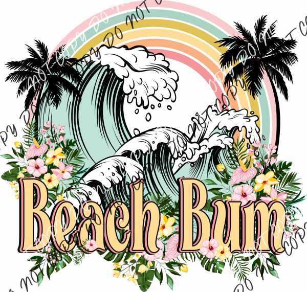 Beach Bum Dtf Transfer