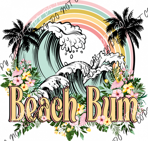 Beach Bum Dtf Transfer