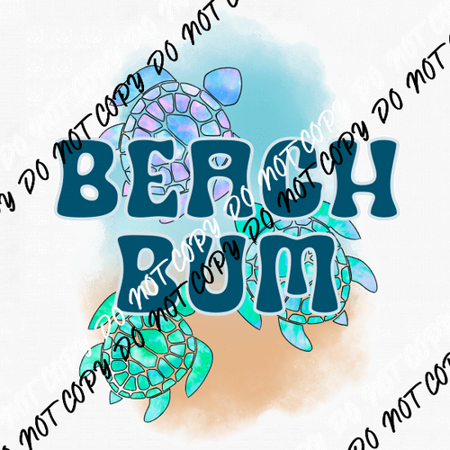 Beach Bum Sea Turtles DTF Transfer - We Print U Press DTF Transfers