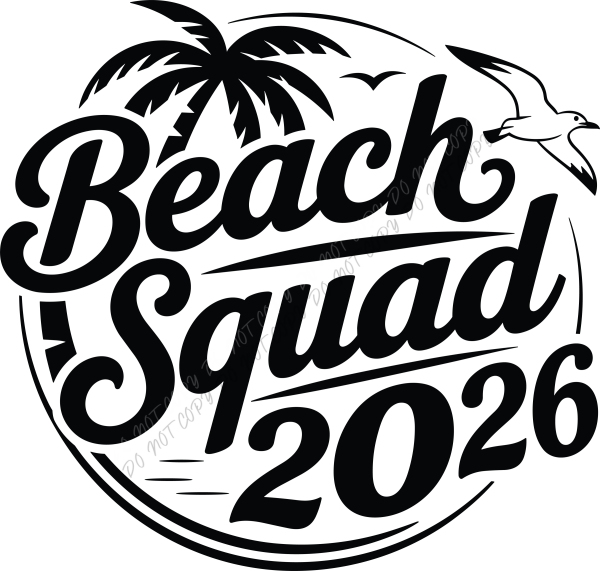 Beach Squad 2026 DTF Transfer RTP DTF Transfers