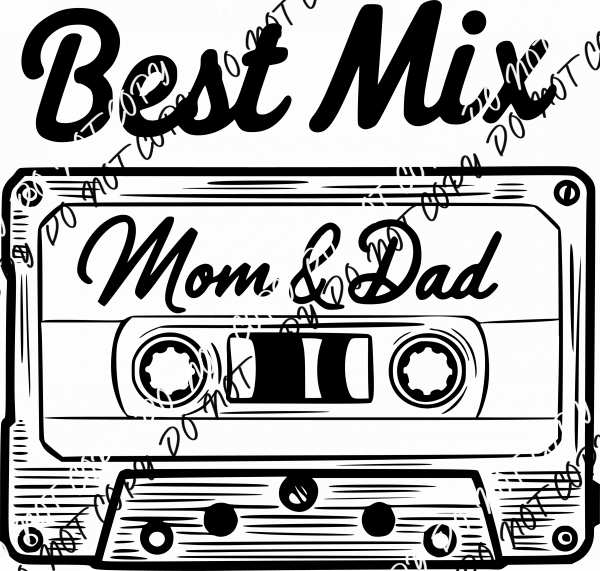 Best Mix of Mom and Dad DTF Transfer - We Print U Press DTF Transfers