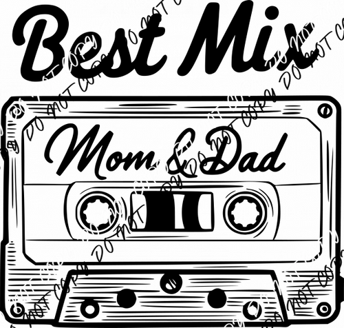 Best Mix of Mom and Dad DTF Transfer - We Print U Press DTF Transfers