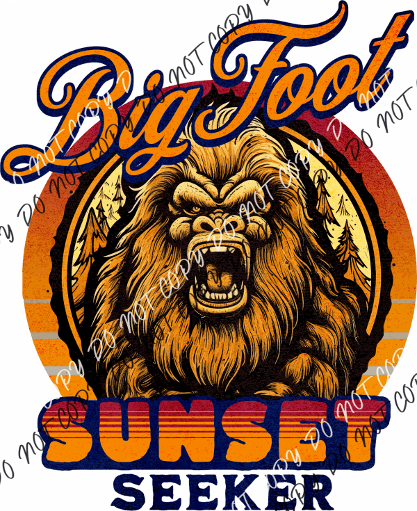 Big Foot Sunset Seeker Dtf Transfer Transfers