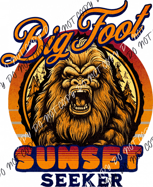 Big Foot Sunset Seeker Dtf Transfer Transfers