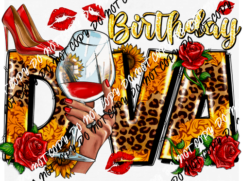 Birthday Diva DTF Transfer - We Print U Press DTF Transfers