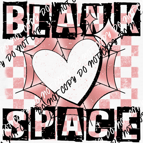 Blank Space Transparent Background DTF Transfer - We Print U Press DTF Transfers