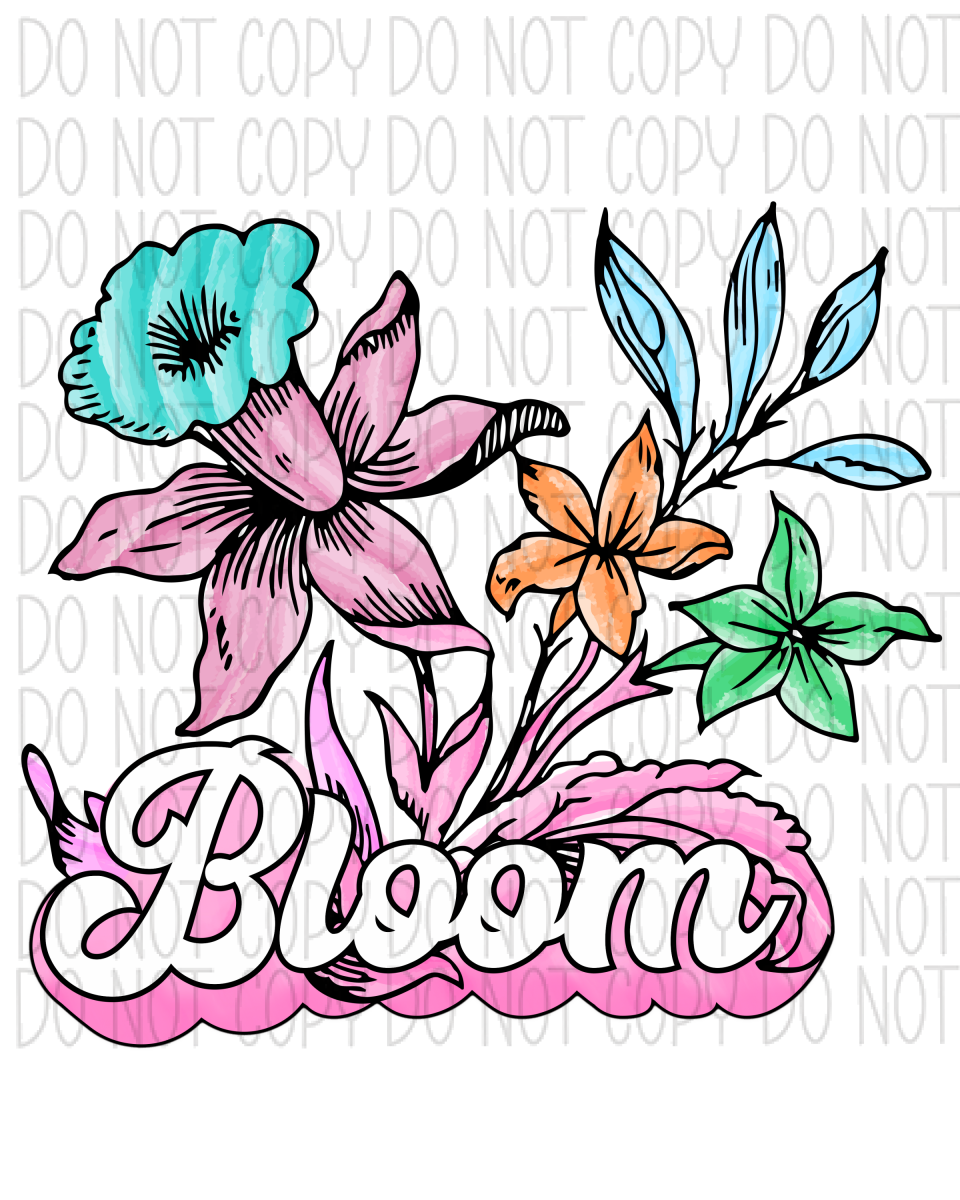 Bloom Flower Dtf Transfer