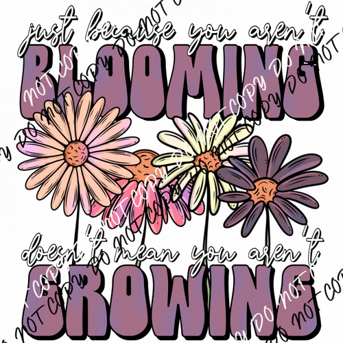 Blooming and Growing Floral DTF Transfer - We Print U Press DTF Transfers