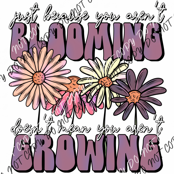 Blooming And Growing Floral Dtf Transfer Rtp Transfers