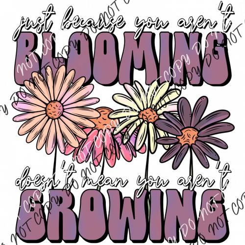 Blooming And Growing Floral Dtf Transfer Rtp Transfers