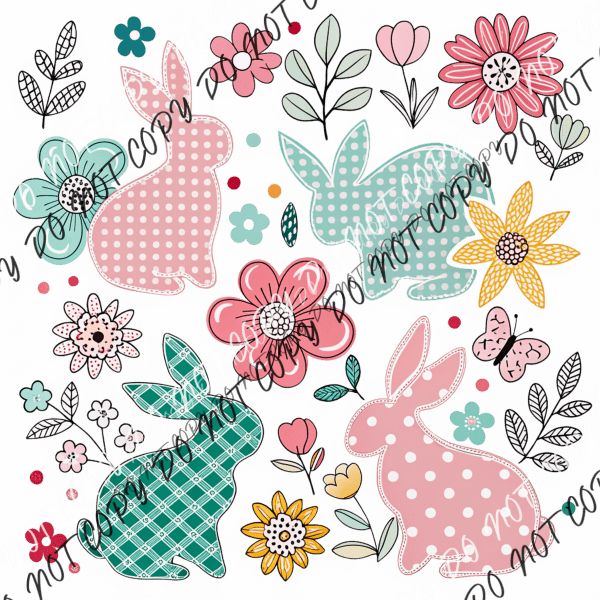 Boho Easter DTF Transfer