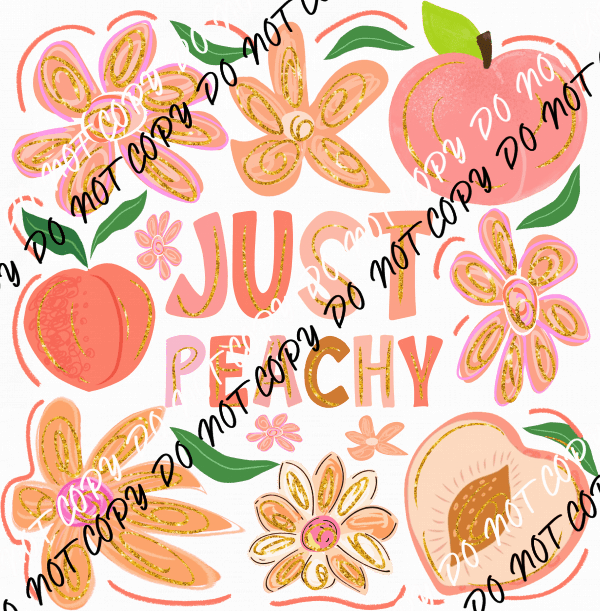 Boho Just Peachy DTF Transfer - We Print U Press DTF Transfers