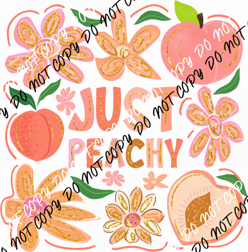 Boho Just Peachy DTF Transfer - We Print U Press DTF Transfers