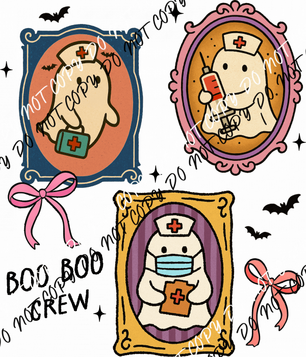 Boo Boo Crew DTF Transfer - We Print U Press DTF Transfers