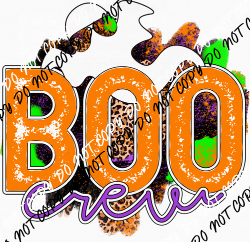 Boo Crew Ghost DTF Transfer - We Print U Press DTF Transfers