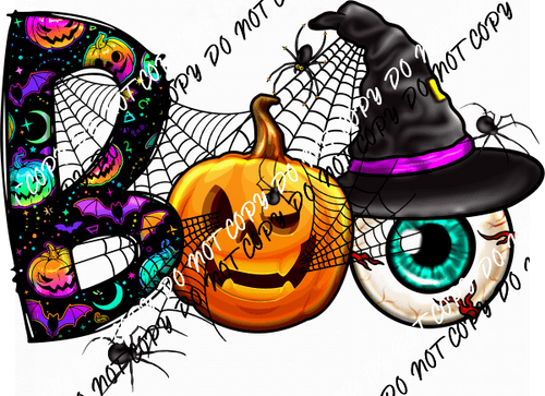 Boo Eyeball DTF Transfer - We Print U Press DTF Transfers