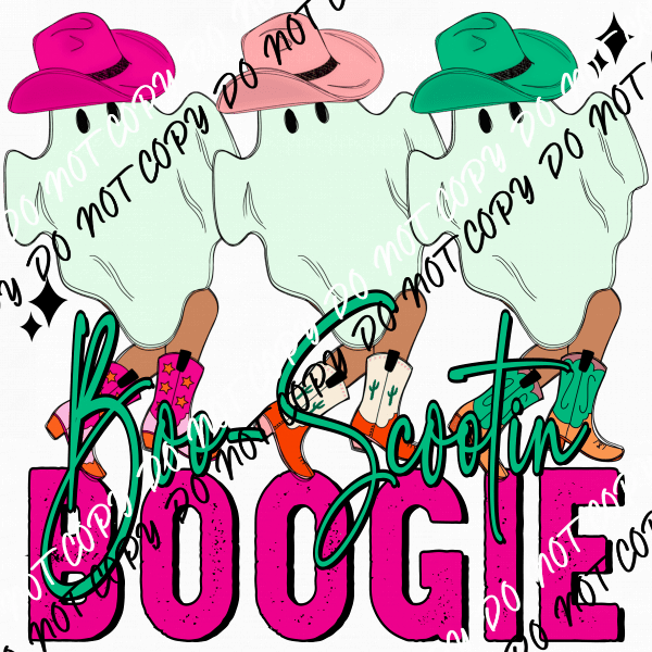 Boo Scootin Boogie DTF Transfer - We Print U Press DTF Transfers