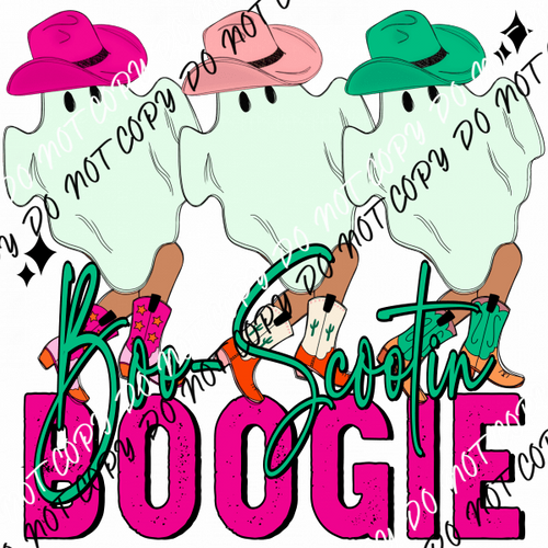 Boo Scootin Boogie DTF Transfer - We Print U Press DTF Transfers